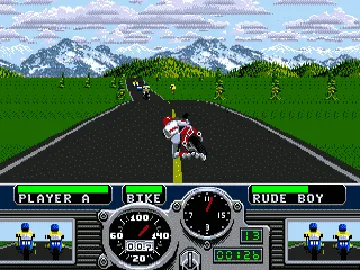 Road Rash (Japan) screen shot game playing